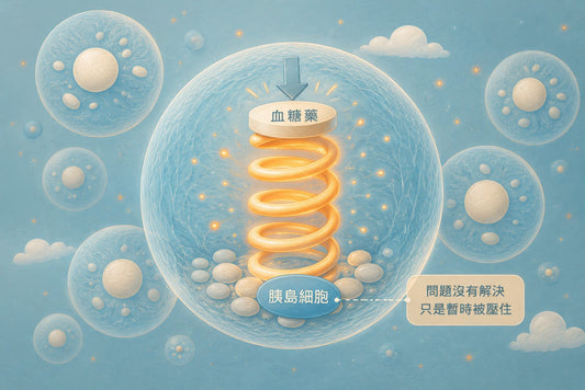 吃血糖藥就像在壓彈簧？鬆手就反彈！「優化細胞功能」才是控糖治本關鍵